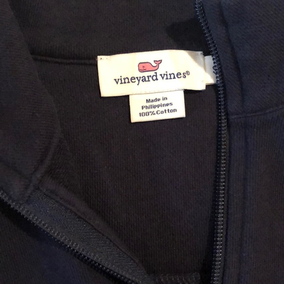 Vineyard vines navy half zip - Picture 4 of 4